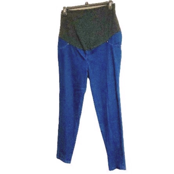 Blue Denim Slim Fit Jeggings  Maternity Time & Tru- NWOT! Large 12 - 14 - Picture 4 of 14